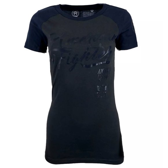 AMERICAN FIGHTER Women's T-Shirt TRINITY Tee Biker - Picture 3 of 9